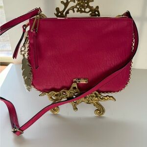 Jessica Simpson Fuchsia Crossbody Bag with Gold Accents